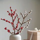 Decorative Branch with White Berries