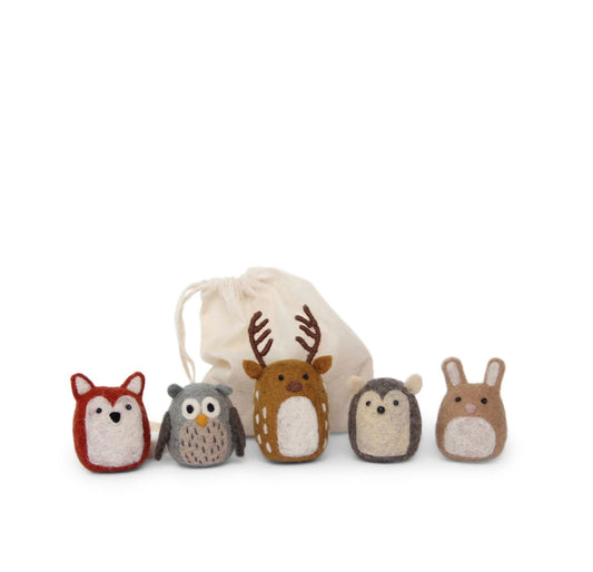 Filzfiguren Waldtiere 5er Set