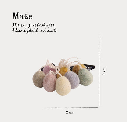 Osteranhänger Mini-Eier Pastellmarmor - 8er-Set