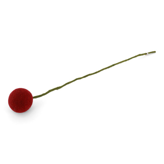 Filzblumen 3er Set - Rot