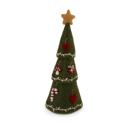 Deko Grün Weihnachtsbaum mit Details  3 in 1