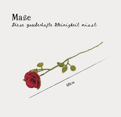 Filzblumen Rose