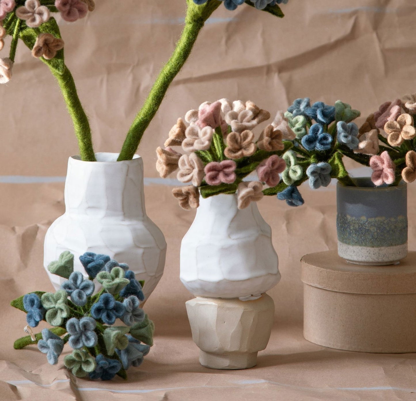 Hortensie – 20/40 cm - Blassblau/Blassrosa