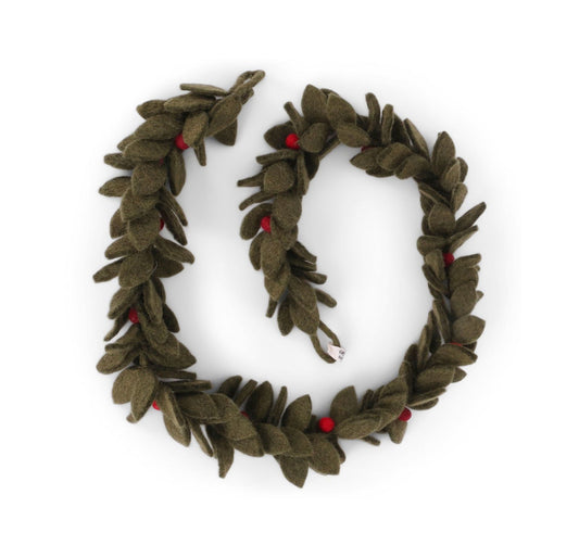 Girlande mit roten Beeren – 100 cm
