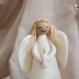 Broderet juleengel figur