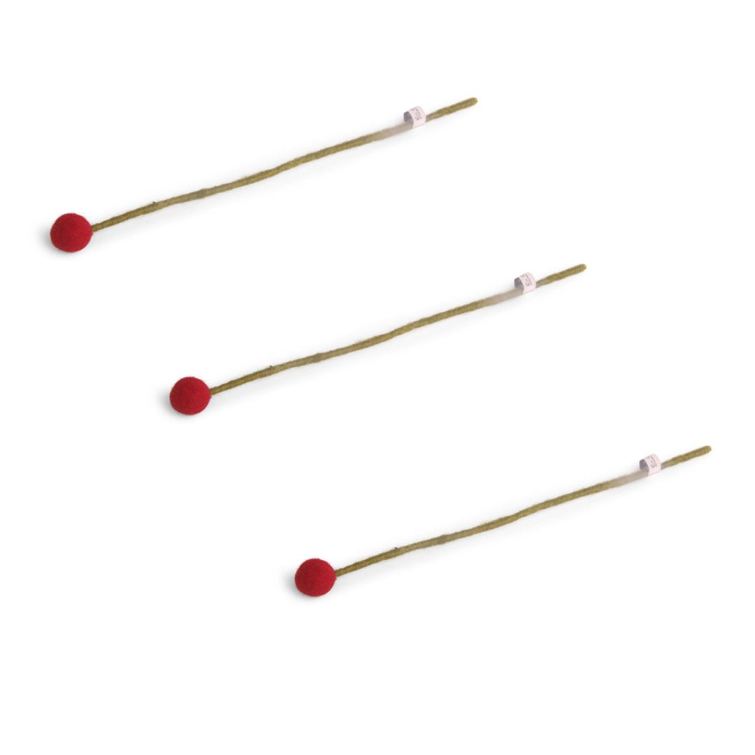 Kugelblumen -  Warme Farbtöne - 3er-Set