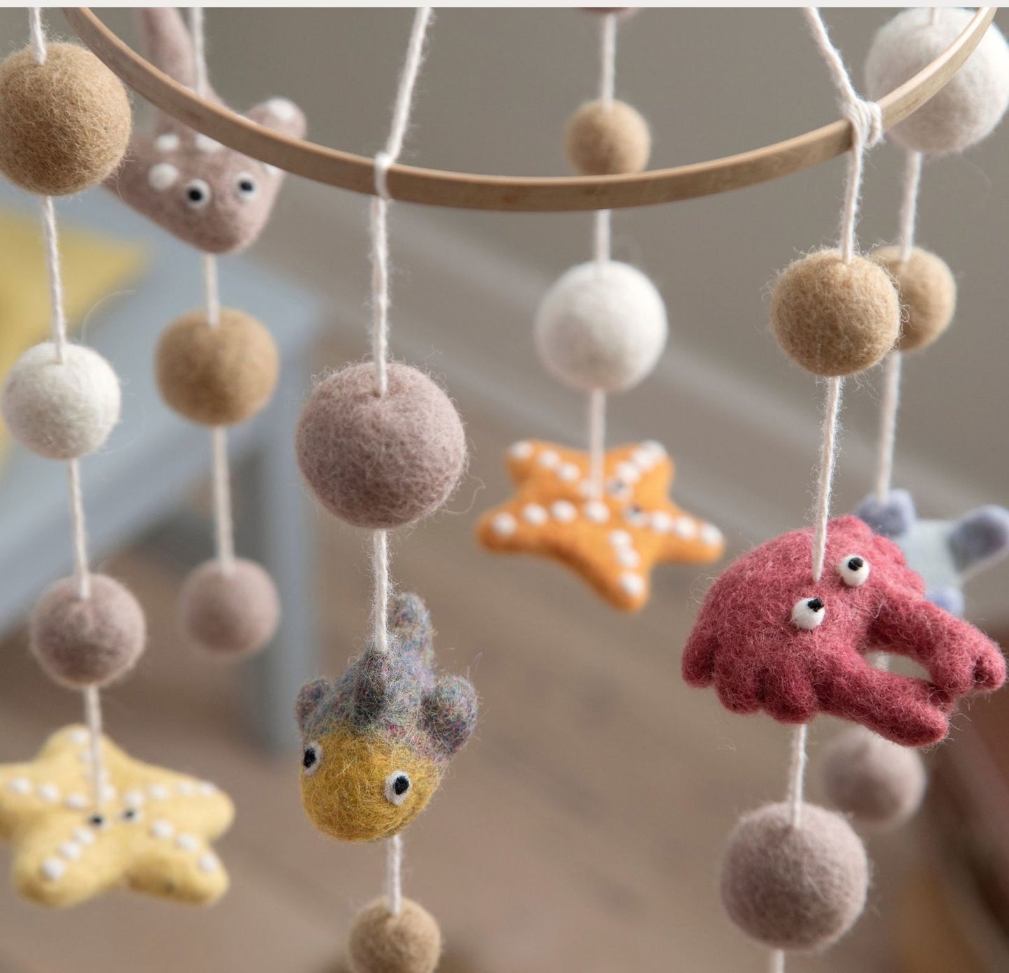 Filz Baby Mobile Meerestiere