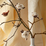 Filt Magnolia Gren – Hvid