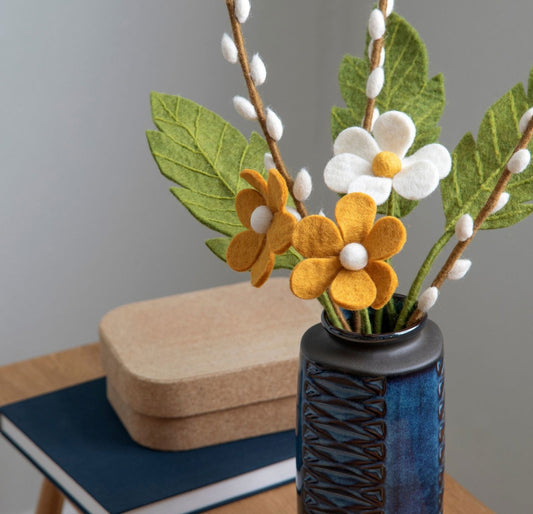 Anemonen Filzblumen  – 3er-Set