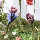 Filt Krokus – Lilla & Lys Lilla – Sæt af 2
