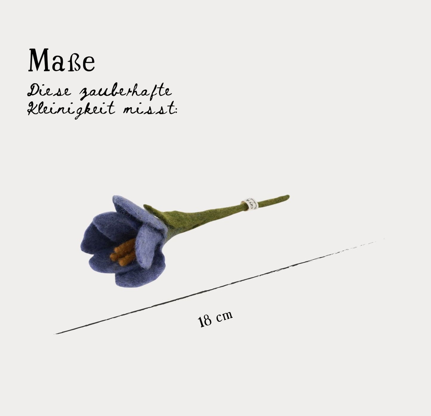 Filzblumen Krokus lila & helllila 2er Set