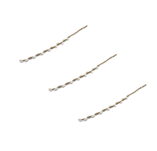 Langer Weidenzweig Weiß – 3er-Set
