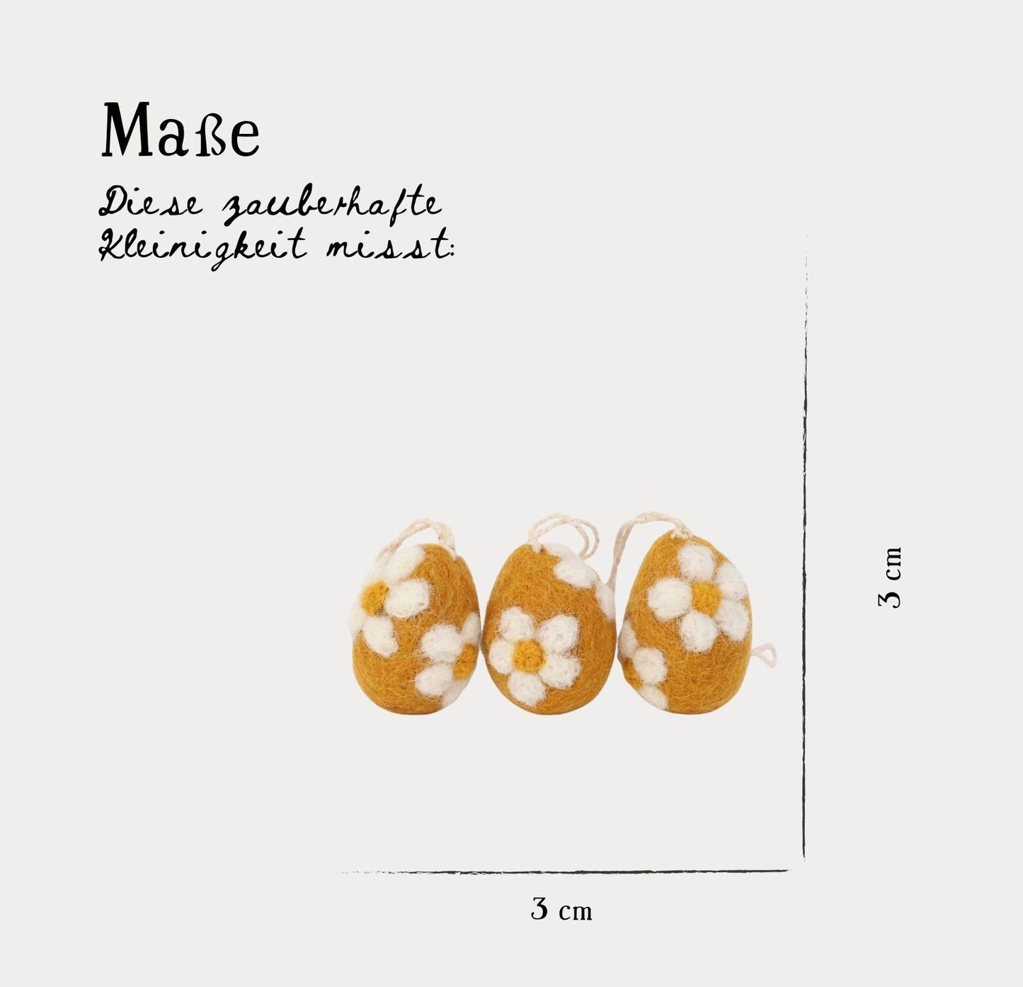 Eier mit Blumen in Gelb und Blau – 6er‑Set