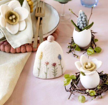 Osteranhänger Narzisse hellrosa, weiß & gelb – 3er Set