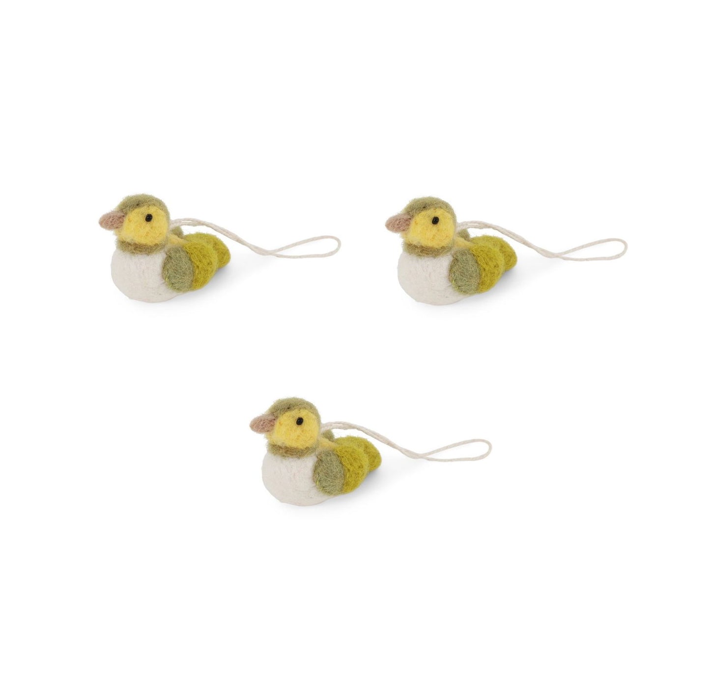Kleiner Spatz – Grün/Weiß – 3er-Set