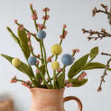 Filtblomster – Sæt med 3 – Limegrøn