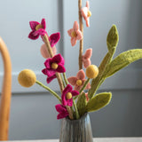 Filtblomster – Sæt af 3 – Gul