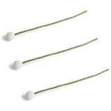 Filtblomster – Sæt af 3 – Hvide