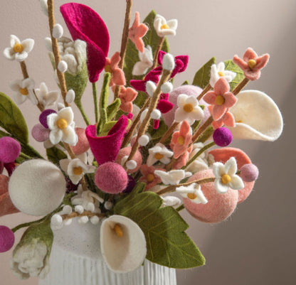 Filzblumen 3er Set - Staubrot