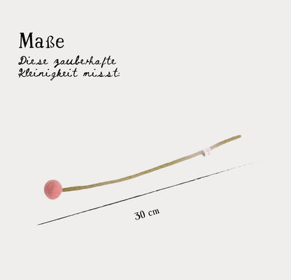 Filzblumen 3er Set - Staubrot