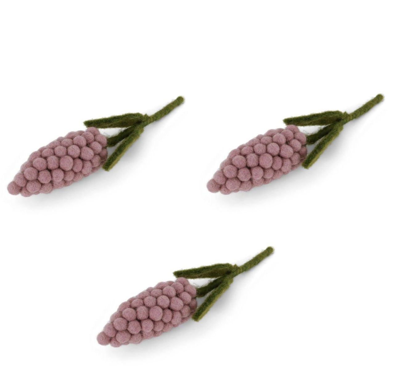 Filzblumen Hyazinthe Rosa 3er Set