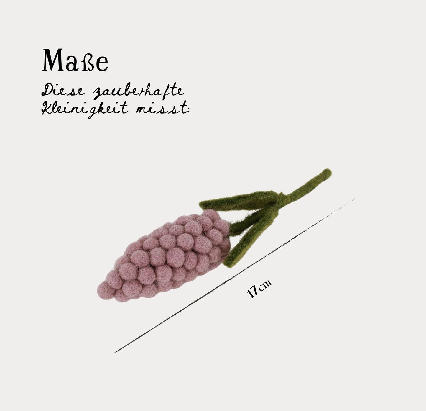 Filzblumen Hyazinthe Rosa 3er Set