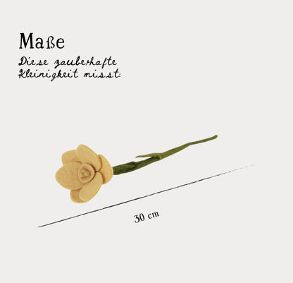 Filzblumen Narzisse gelb – groß – 3er Set