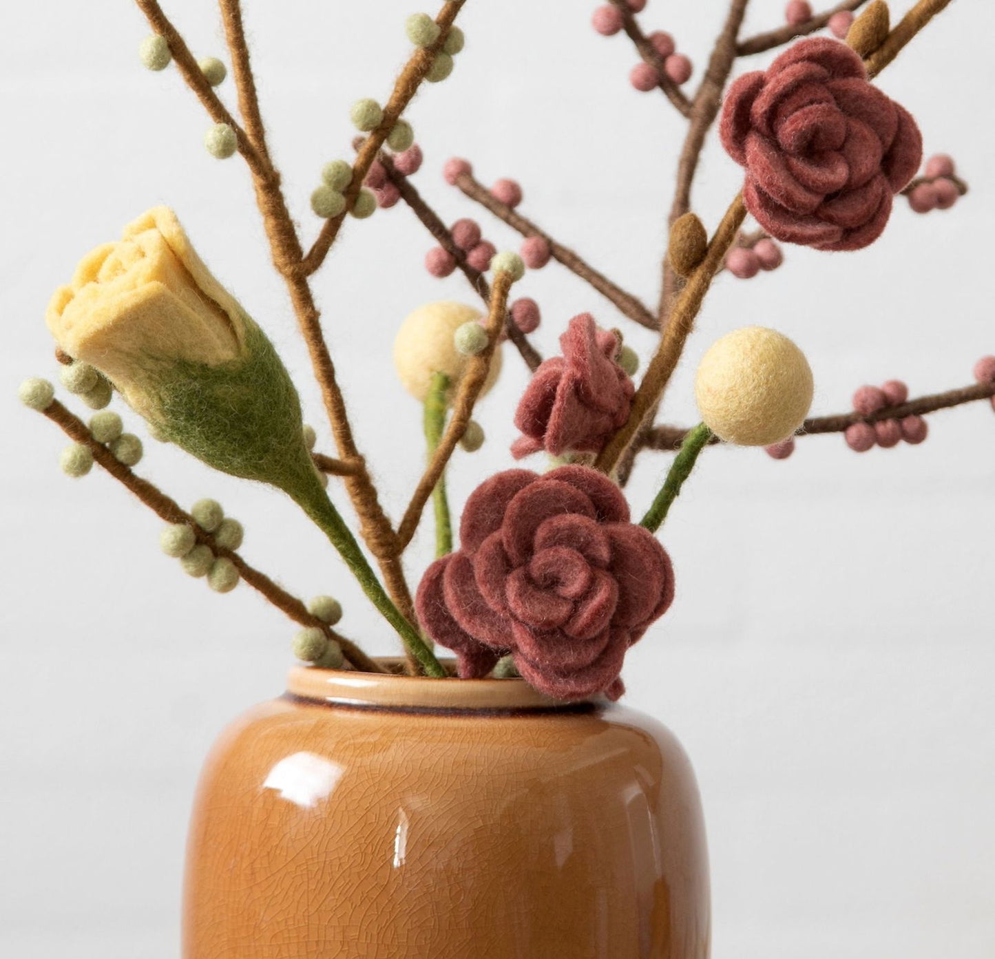 Kugelblumen -  Warme Farbtöne - 3er-Set
