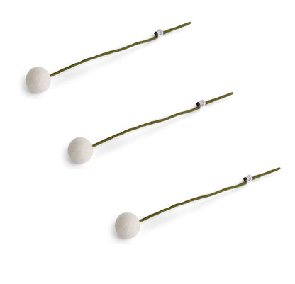 Kugelblumen -  Warme Farbtöne - 3er-Set
