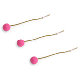 Filtblomster varme farver 3 stk.