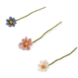 <tc>Filt Anemoner – Havblå, Hvid & Støvet Rosa – Sæt af 3</tc>