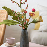 <tc>Filt Anemoner – Havblå, Hvid & Støvet Rosa – Sæt af 3</tc>