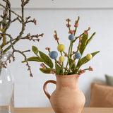 Filtblomster varme farver 3 stk.