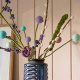Filtblomster – Turkis, Aqua & Eukalyptus – Sæt af 3