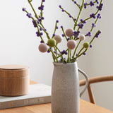 Filtblomster varme farver 3 stk.