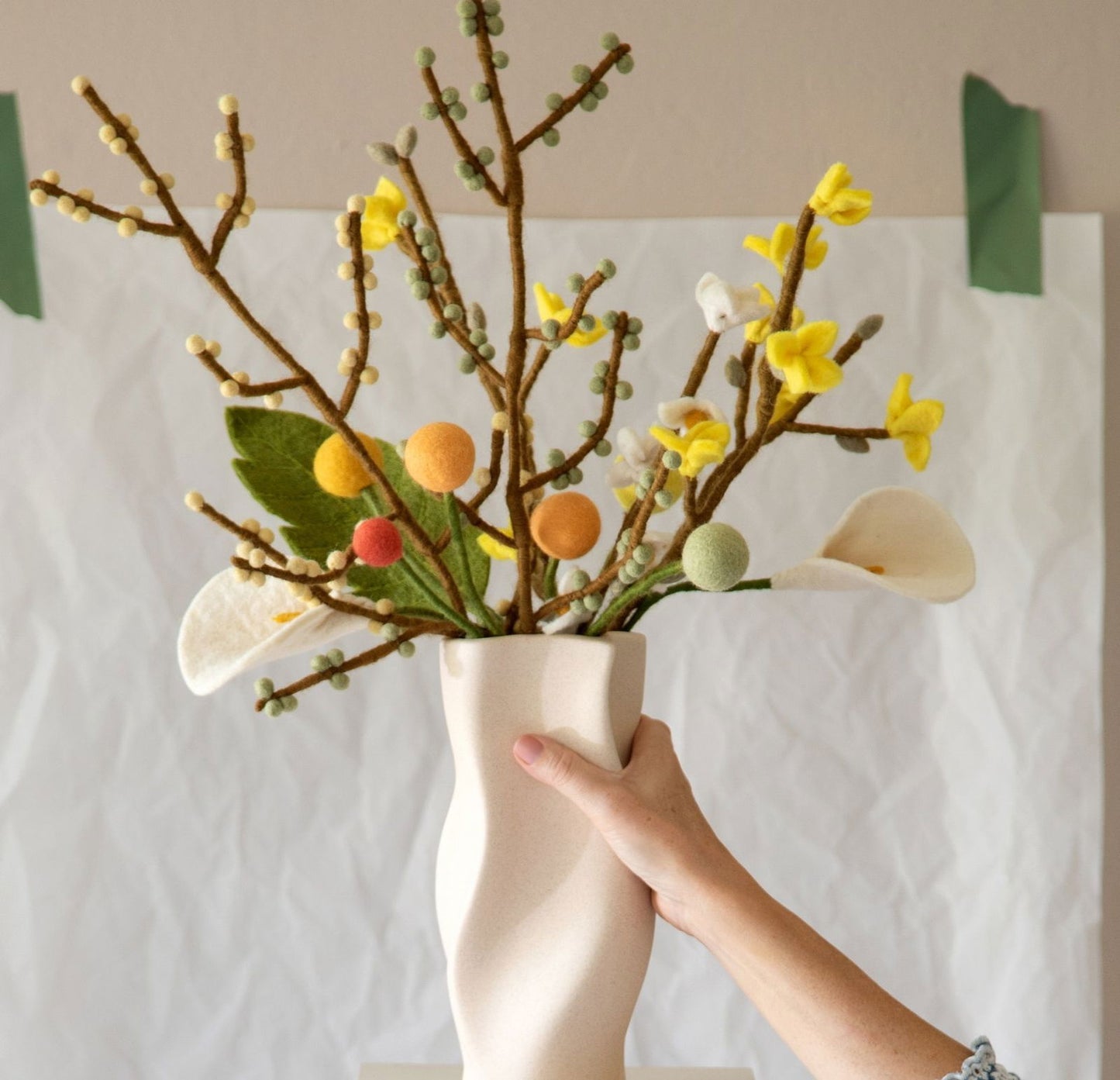 Kugelblumen -  Warme Farbtöne - 3er-Set