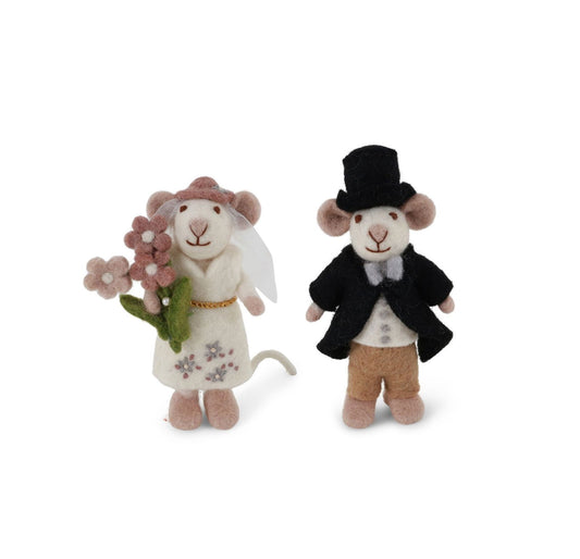 Kleine weiße Maus – Bräutigam & Braut