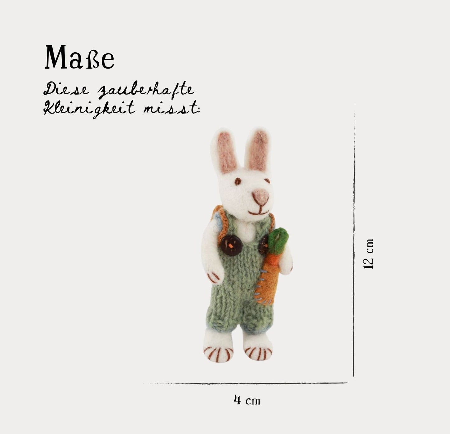 Österliche Figuren Weiße Hasen - Häschenmädchen & Häschenjunge mit Blumen