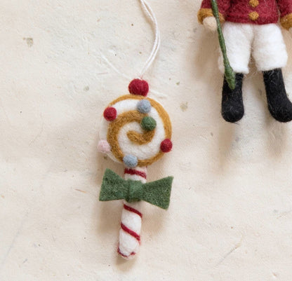 Deko Weihnachtsbonbon mit Schleife  3er-Set