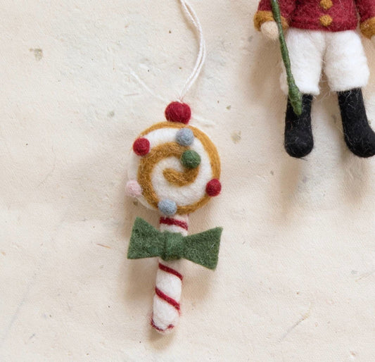 Deko Weihnachtsbonbon mit Schleife  3er-Set