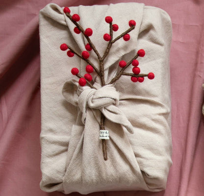 Deko Mini-Zweig mit  Beeren 4er-Set