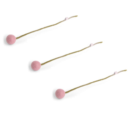 Kugelblumen -  Warme Farbtöne - 3er-Set