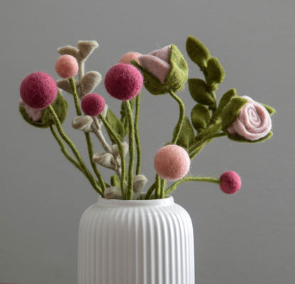 Kugelblumen -  Warme Farbtöne - 3er-Set