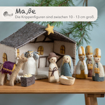 Krippenfiguren Maße zwischen 10-13 cm