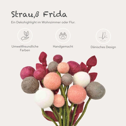 Filzlig Blumenstrauß Frida  Gry & Sif