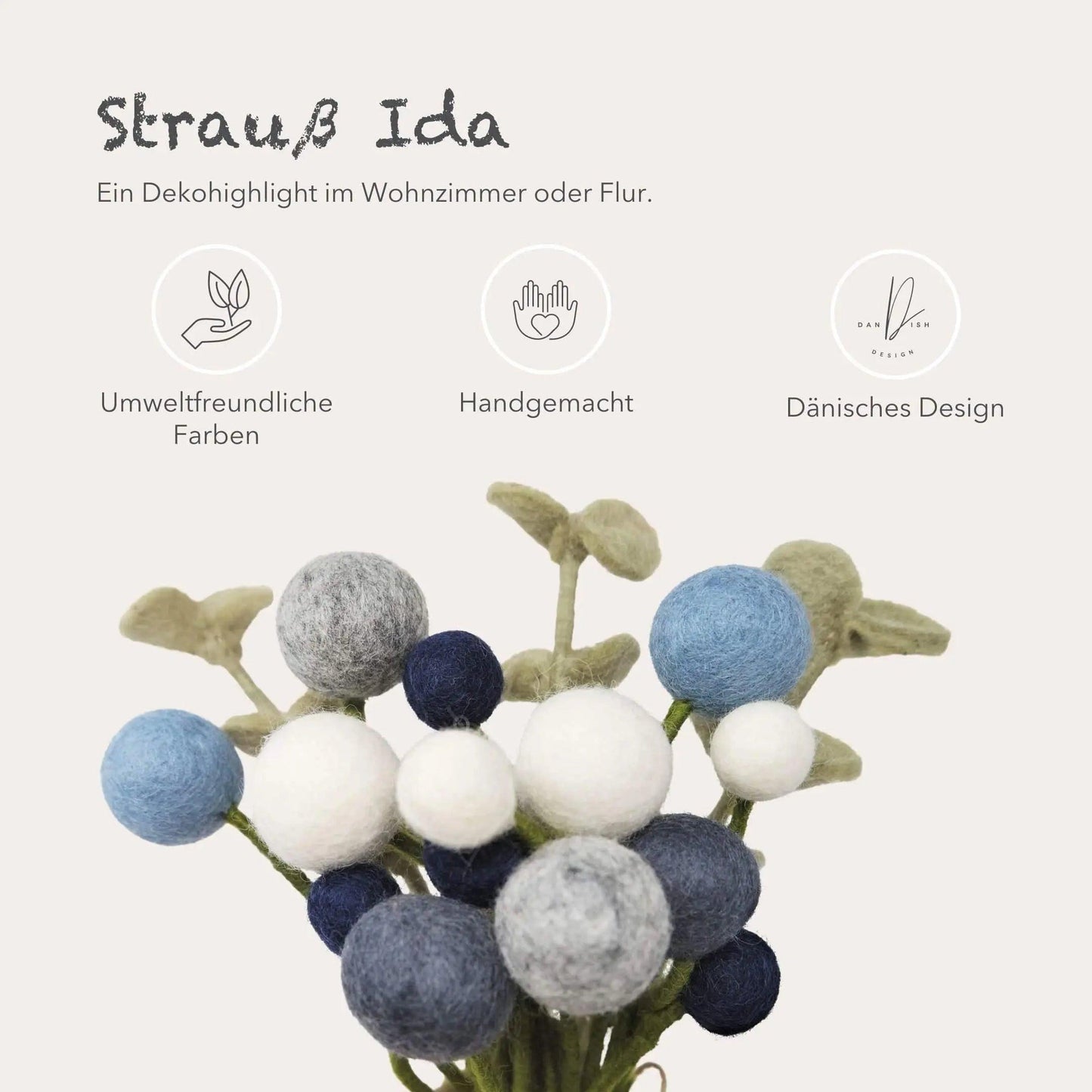 Filzlig Blumenstrauß Ida  Gry & Sif USPs