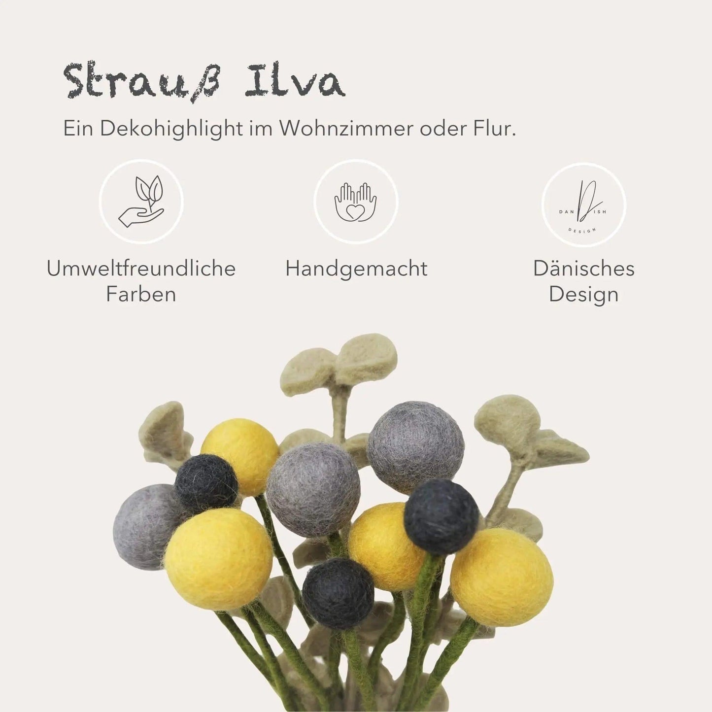 Filzlig Blumenstrauß Ilva  Gry & Sif USPs