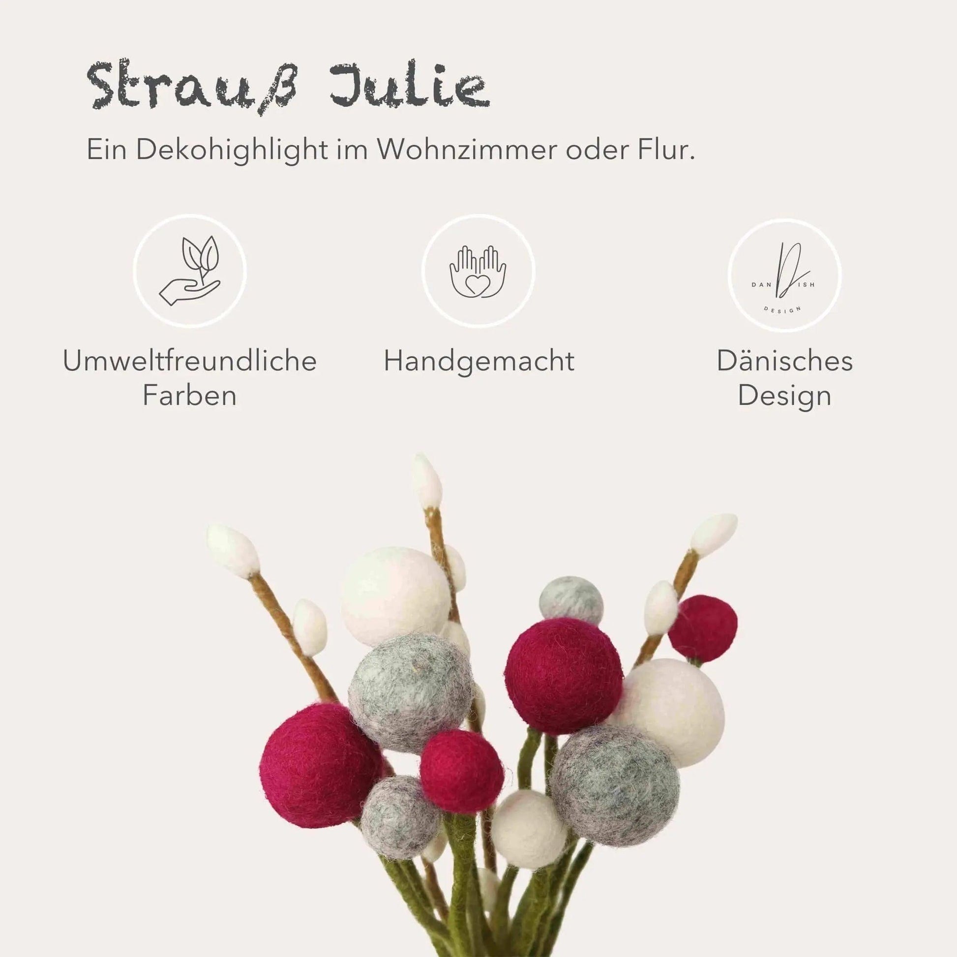 Filzlig Blumenstrauß Julie  Gry & Sif USPs