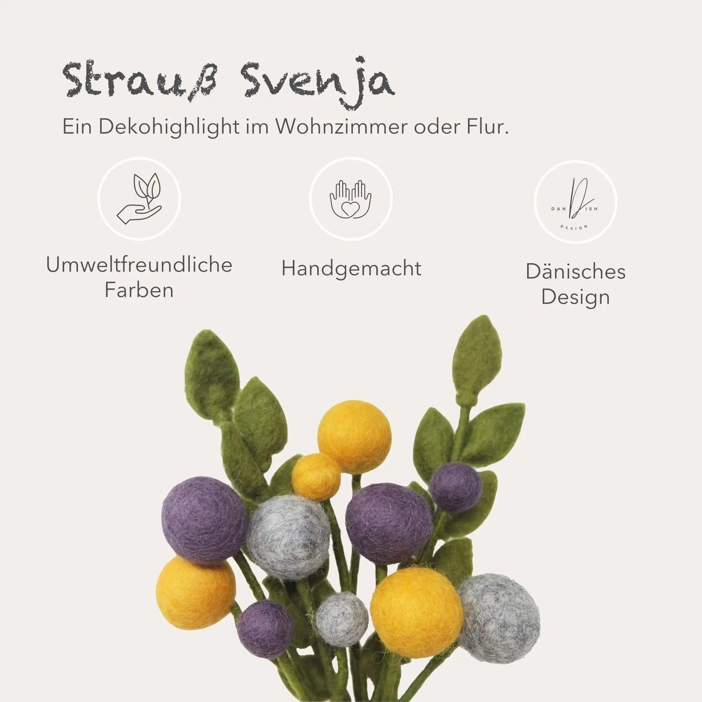Filzlig Blumenstrauß Svenja  Gry & Sif