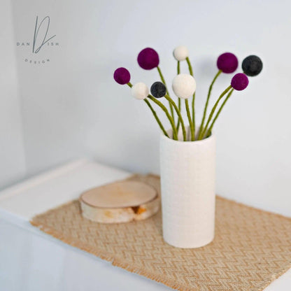 Filzlig Blumenstrauß Viola  Gry & Sif